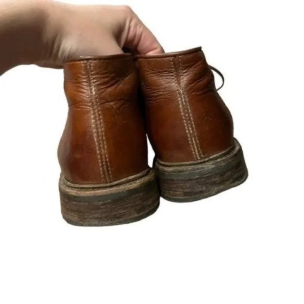 Frye Mens Brown Leather Chukka Boot Tie Size 9